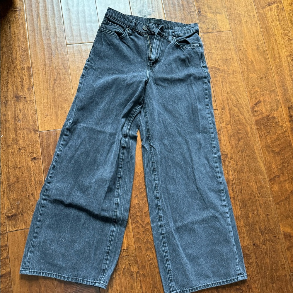 Wide-Leg Denim Jeans